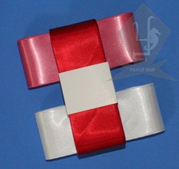 6 cm SATEN KURDELE(10 metre) MOR