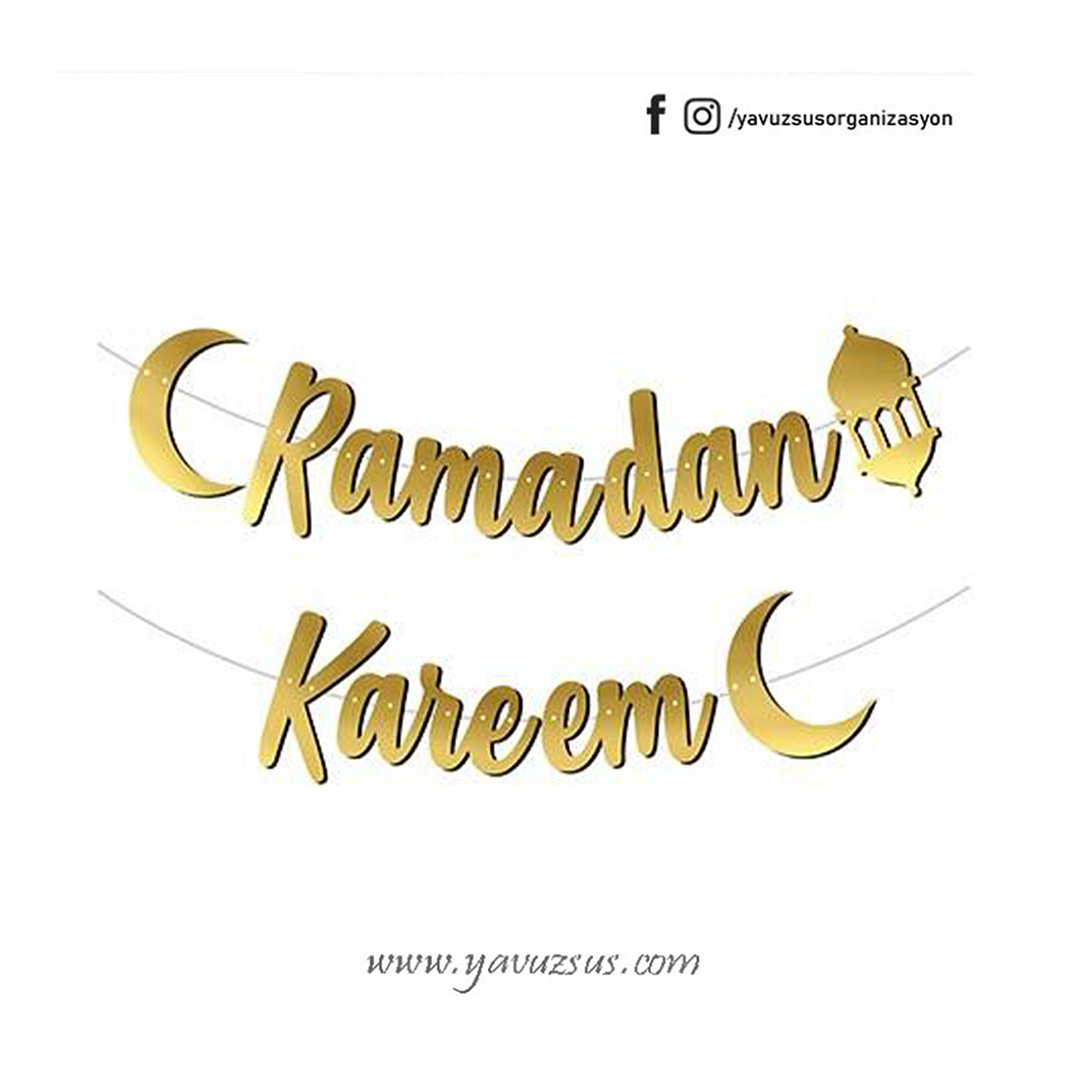 Ramadan Kareem Uzar Yazı(ramazan Süsü)