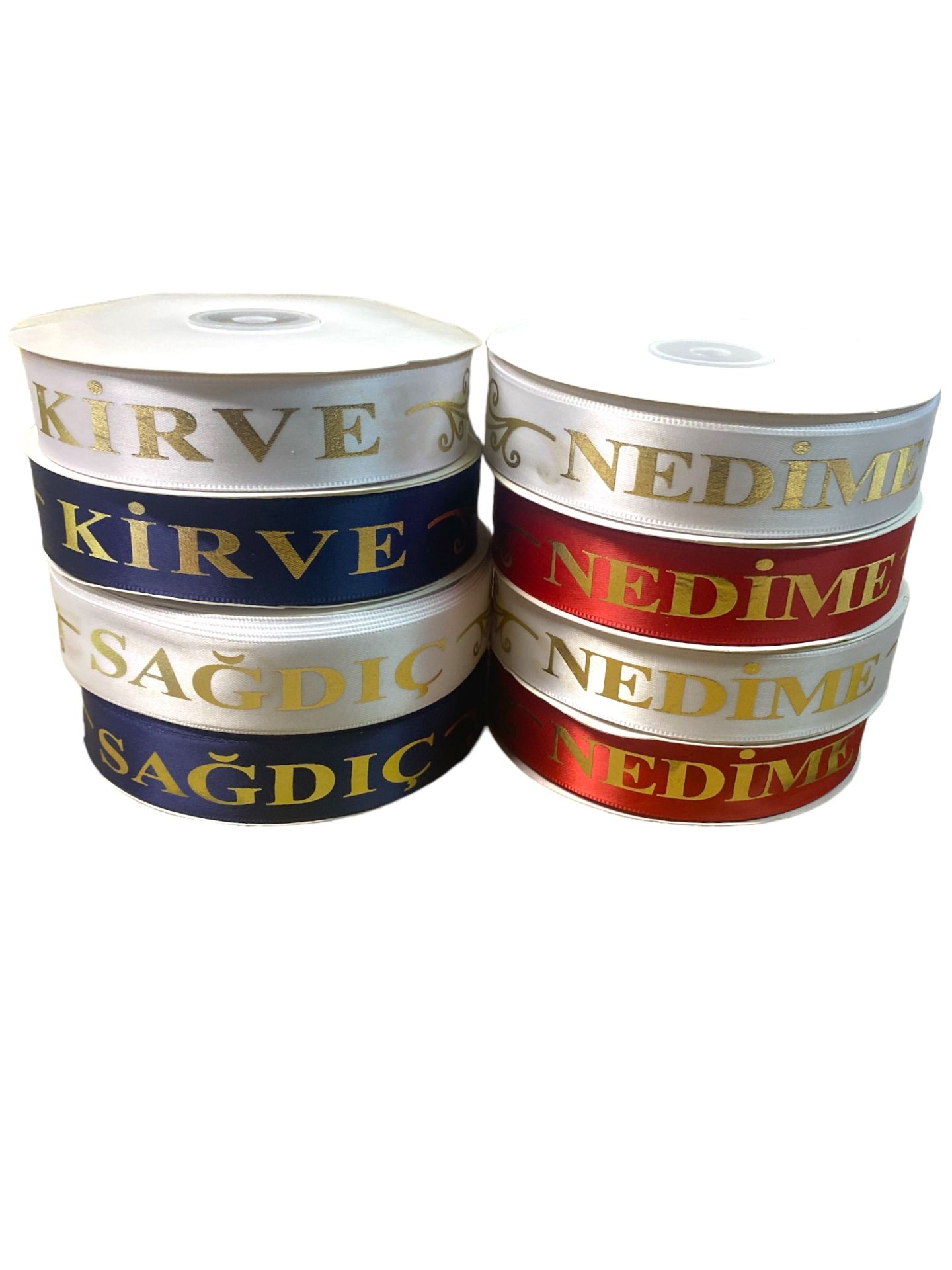 Sağdıç & Nedime & Kirve Baskılı Kurdele(50mt-100ad