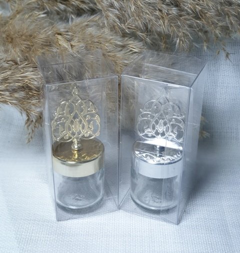 Asetat Kutulu 40 cc metal GÜNEŞ TEPELİKLİ şişe(sultan tepe)