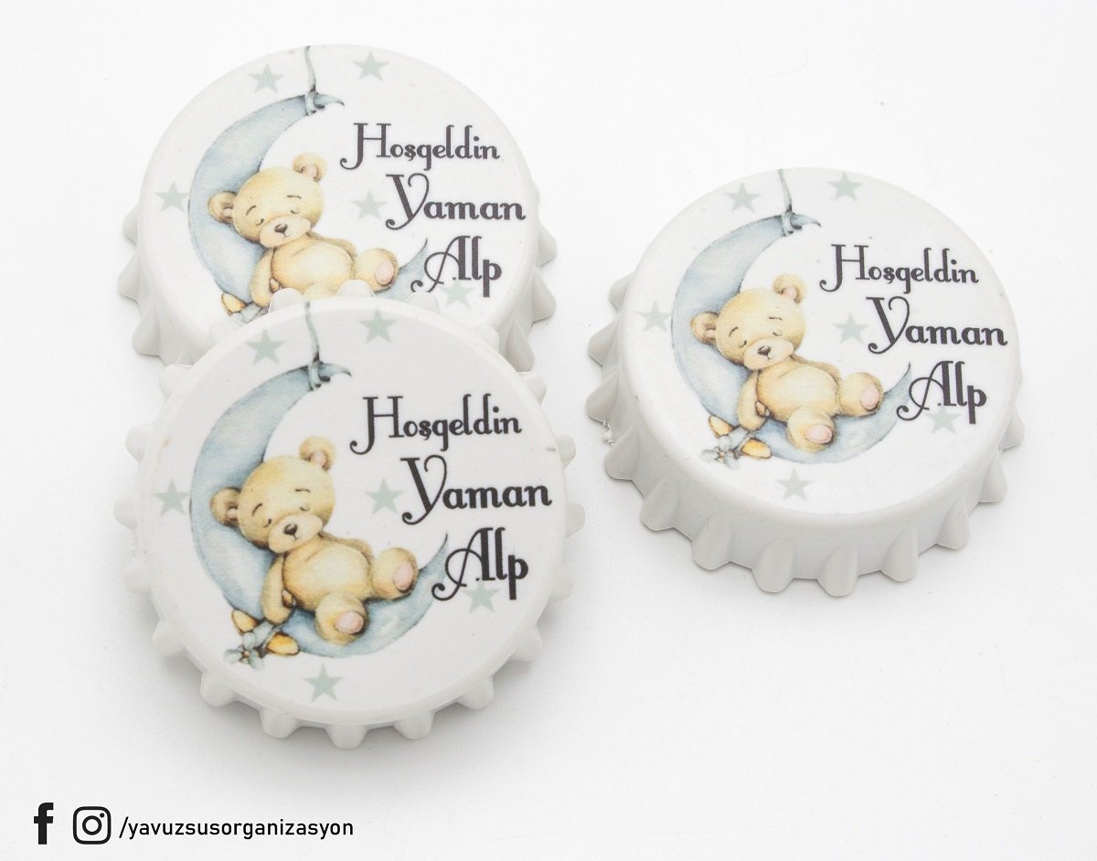 Ay & Ayıcık Motifli Kişiye Özel Açacak