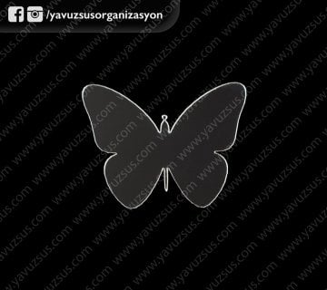 Aynalı kelebek sticker (25 ad) BOS