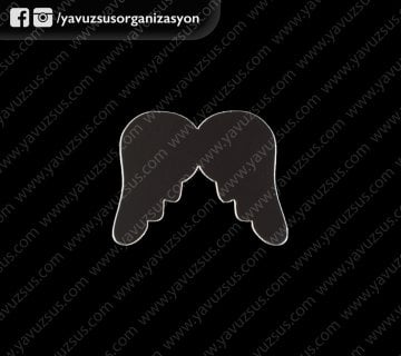 aynalı melek kanadı sticker (25 ad)