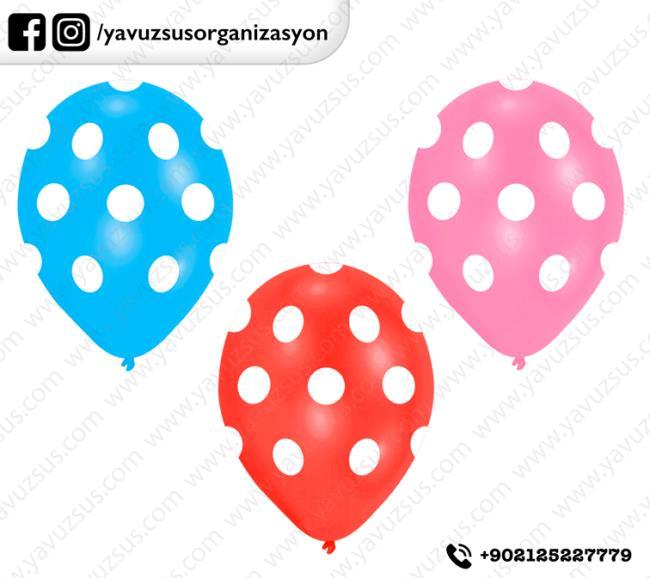 puantiyeli balon (100ad) PEMBE