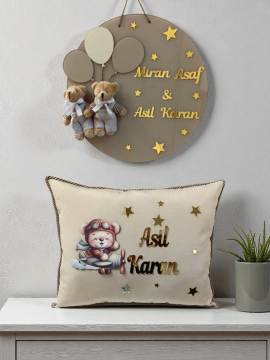 Pleksi kapı süsü & yastık takımı