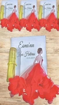 Kına kızı halay mendilli & Şişeli Kına Hediye 20ad