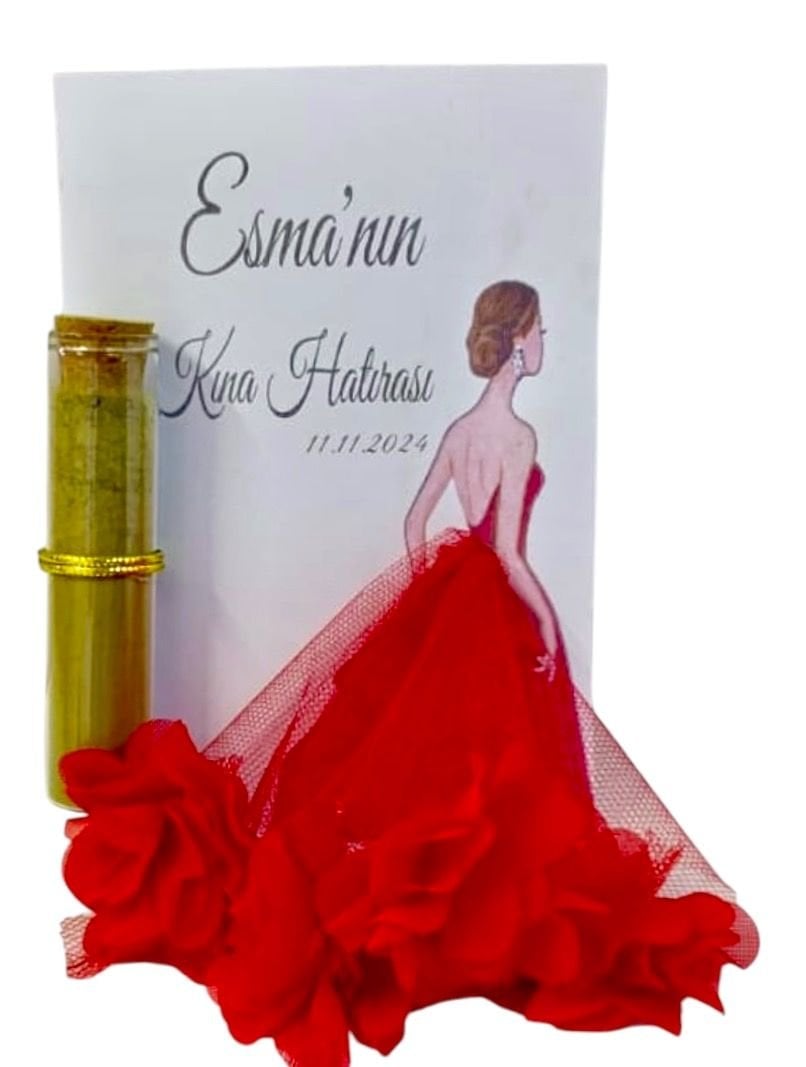 Kına kızı halay mendilli & Şişeli Kına Hediye 20ad