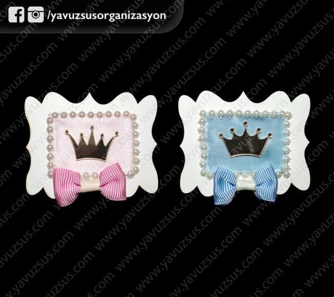 minik ahşap dikdörtgen süs MAVI