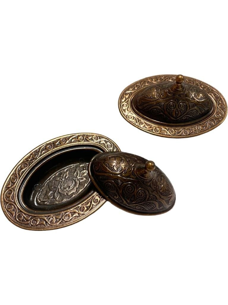 Oval Model Bakır rengi Lokumluk