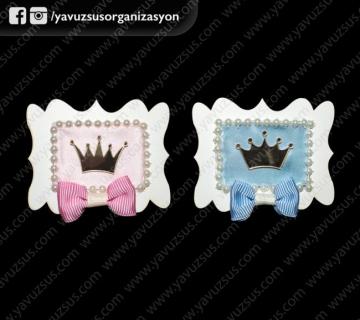 minik ahşap dikdörtgen süs PEMBE