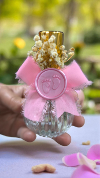 İpek kurdeleli fıstıs cam şişe hediyelik(20 adet)