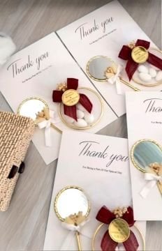 Kartta metal halka & ayna hediyelik(20 adet)