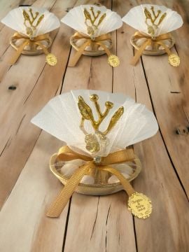 Metal Çiçek Desenli Hediyelik(20 adet)