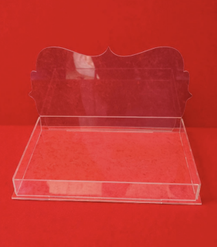 Pleksi 24 lü isimlikli boş çikolata kutusu