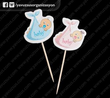 kundak figürlü kürdan (25ad) PEMBE