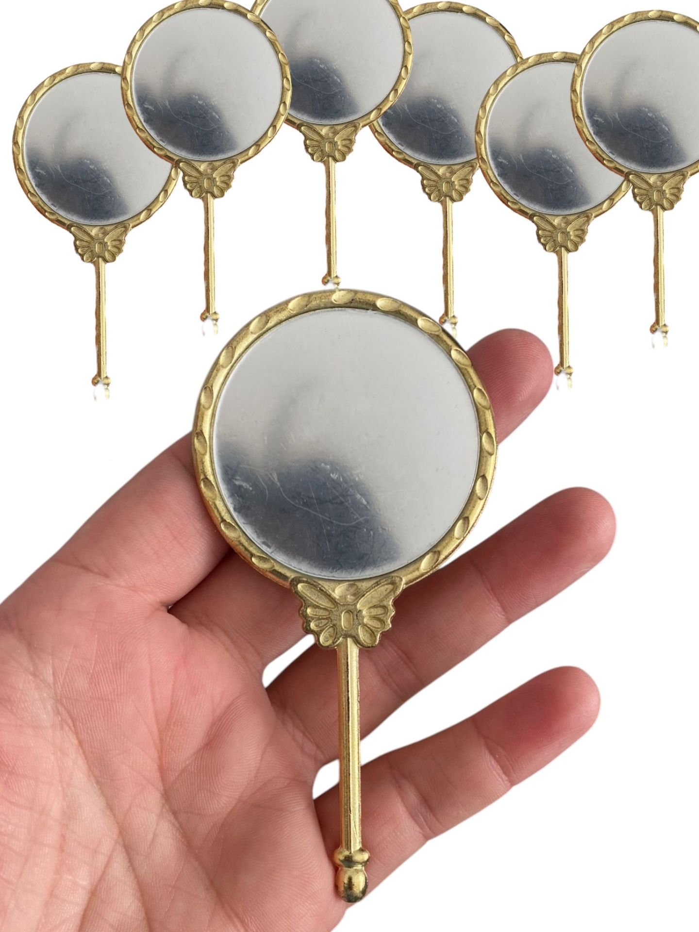 Kelebek Dekorlu Metal Ayna