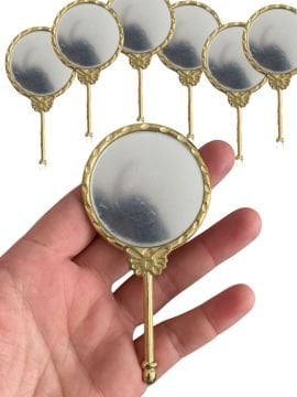 Kelebek Dekorlu Metal Ayna