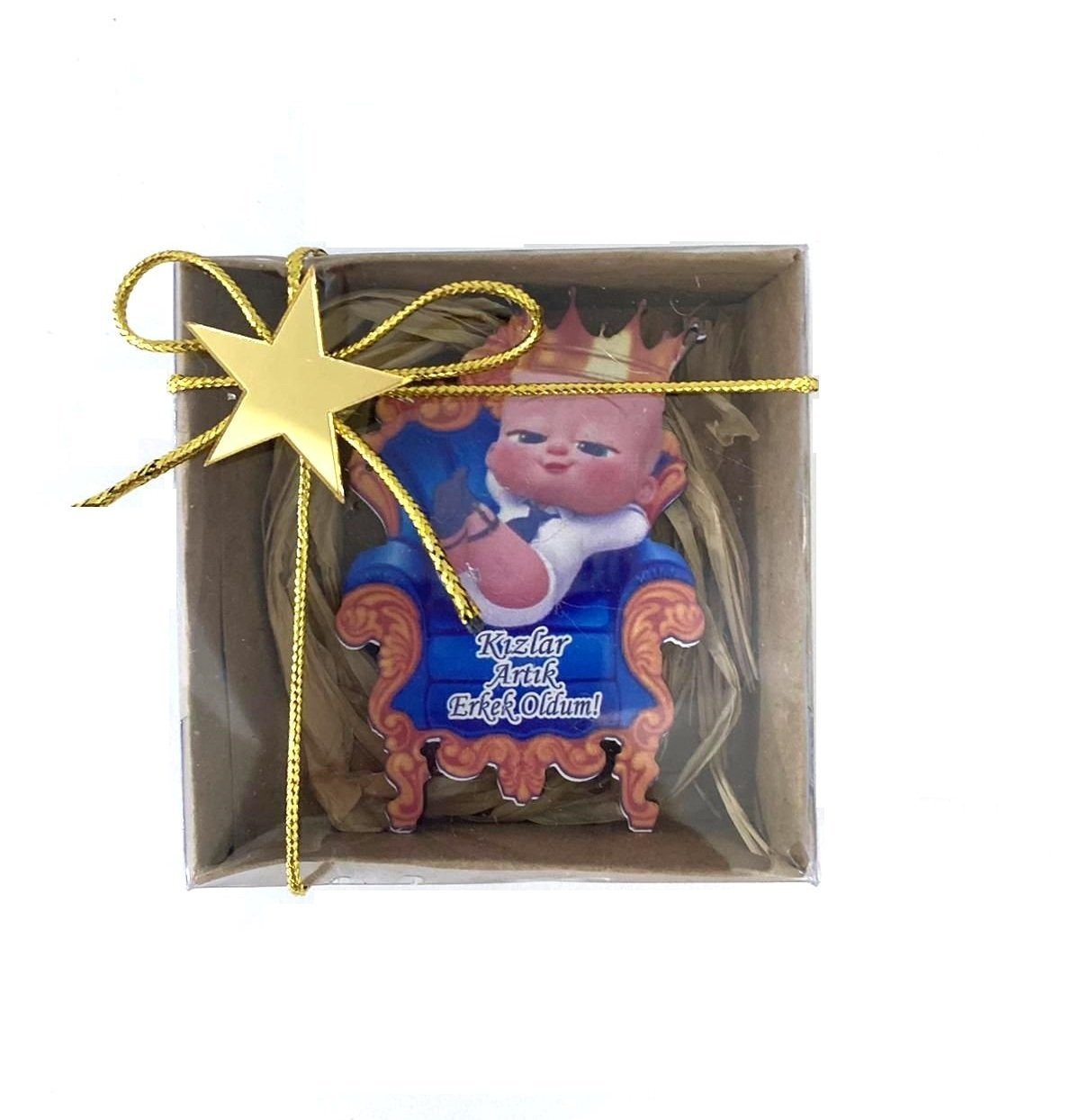 Kutuda Tahtlı Sünnet Çocuğu Hediyelik(20 Adet)