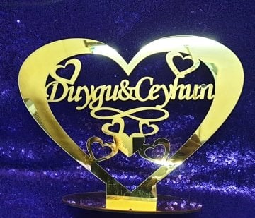 Kalp şeklinde geniş altlıklı tabanlık(isimlik)