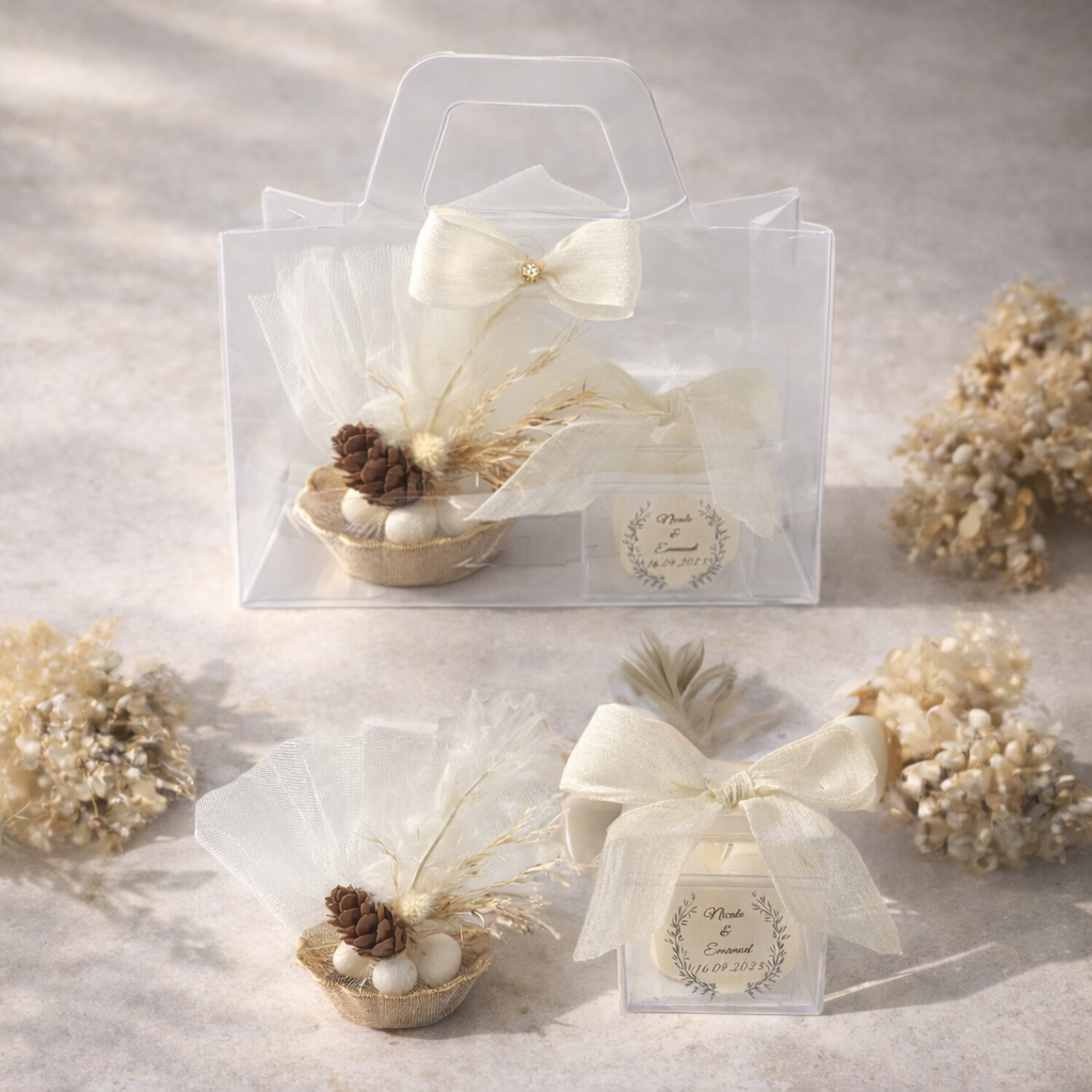 Kutuda İstiridye ve Bubble Mum Hediyelik(20 Adet)