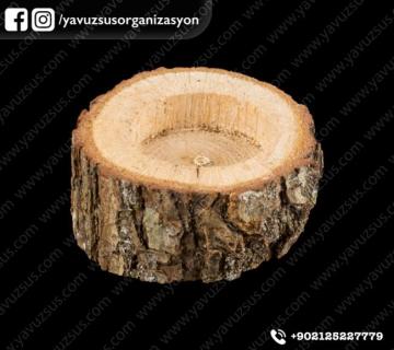 doğal ağaç mumluk