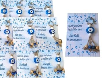 Boncuklu Cam Nazar Hediyelik (20 Adet)