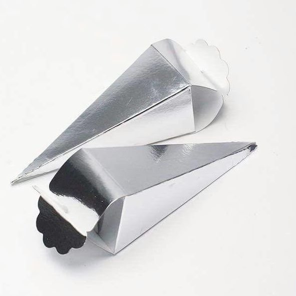 Altın&Gümüş külah kutu (25ad) GUMUS