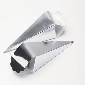 Altın&Gümüş külah kutu (25ad) GUMUS