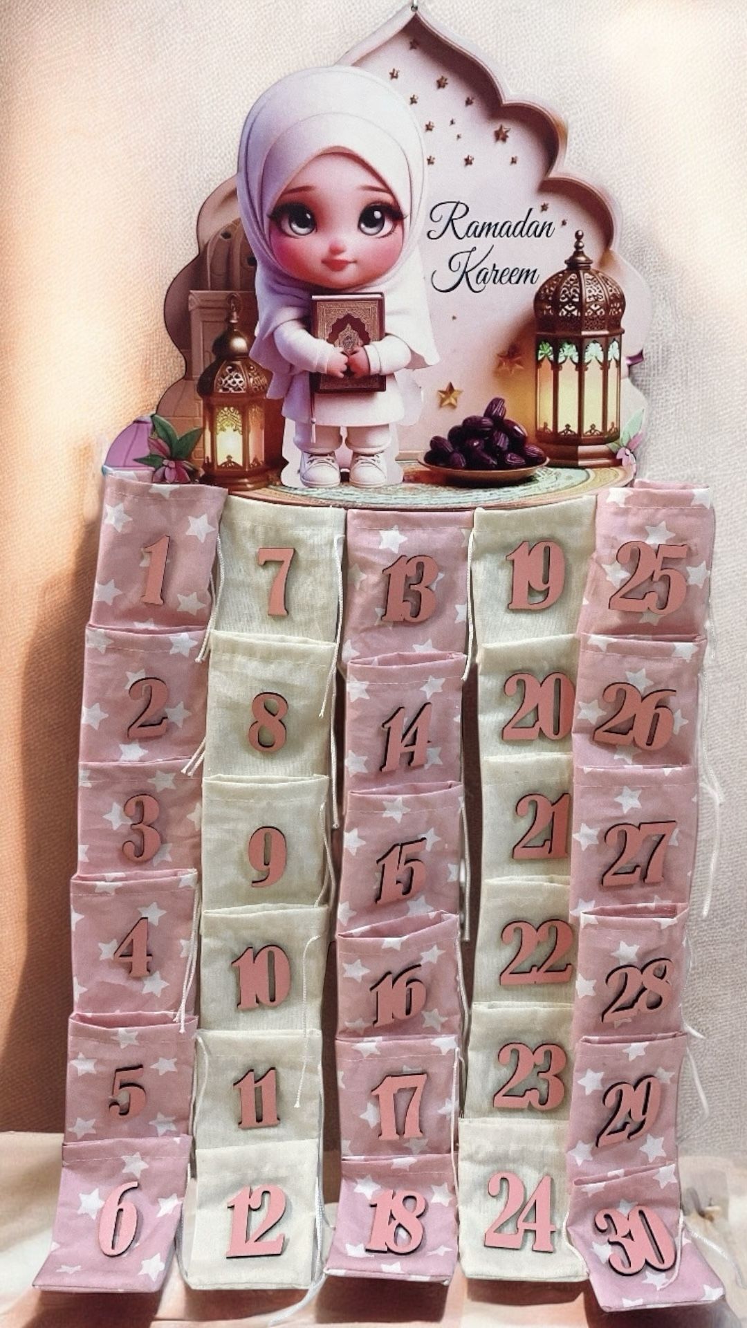 Kız çocuklu Ramazan 30 Günlük Hediye Takvimi
