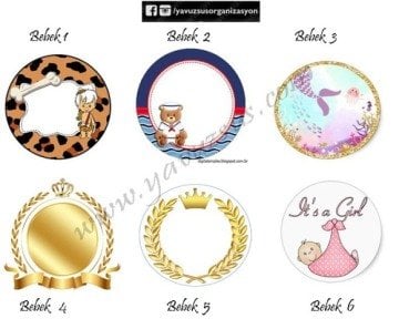Uv Basklı KÜÇÜK Yuvarlak Mıknatıslı Açacak(6cm)