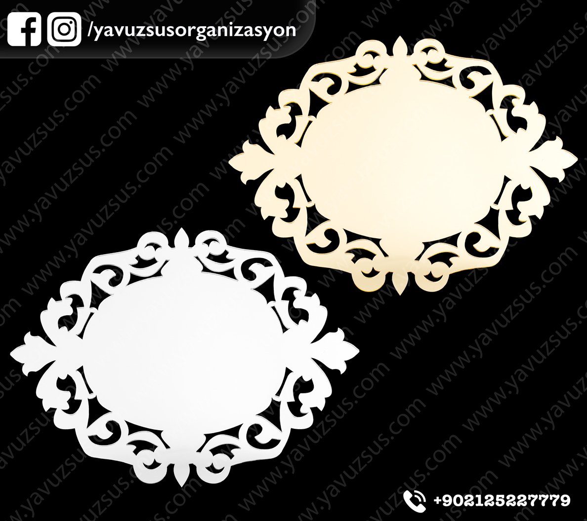 Pleksi laleli çerçeve boş 35x25