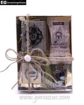 Mini Kuran-ı Kerim li Şeker & Çikolata & Kahve Set