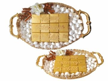 Küçük Boy Kızınızı İstemeye Geldik ÇikolatalıTepsi