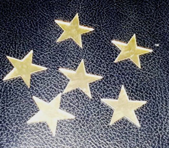 1mm yapışkanlı yıldız 3cm 25ad