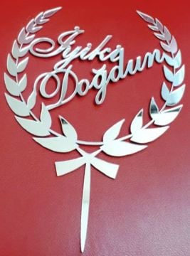 Pleksi zeytin dalı iyiki doğdun çubuk (17x23)