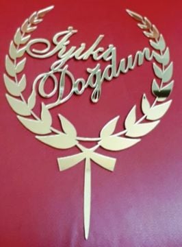 Pleksi zeytin dalı iyiki doğdun çubuk (17x23)