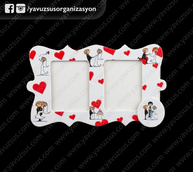 ikili magnetli gelin&damat çerçeve(KLD)