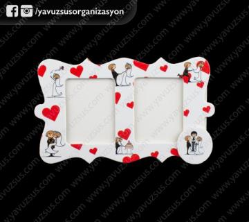 ikili magnetli gelin&damat çerçeve(KLD)