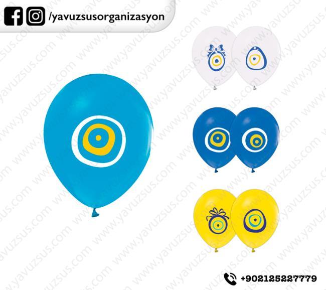 Nazarlı balon(10 ad) SARI