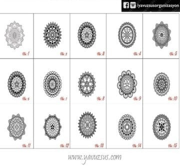 Şekilli Mandala Ahşap Boyama Hobi Malzemesi