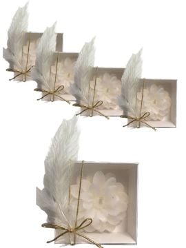 Kutu İçerisinde Nilüfer&Lotus  Mum Hediyelik(20ad)