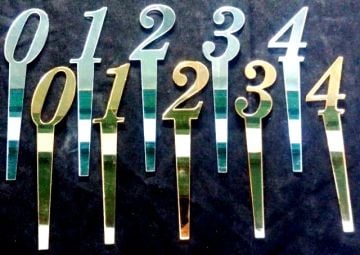 pleksi rakam pasta üzeri çubuk (3,5x14)