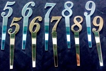 pleksi rakam pasta üzeri çubuk (3,5x14)