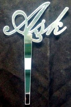 Pleksi aşk pasta üzeri çubuk (10x15)