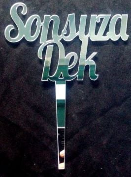 Pleksi sonsuza dek pasta üzeri çubuk (15x19,5)