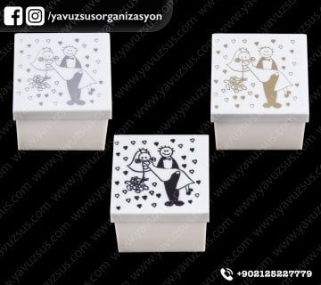 KUCAKTA GELİN DAMAT KUTU(12 adet)