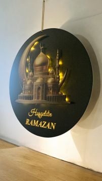 Cami Desenli Işıklı Ramazan Kapı & Duvar Süsü