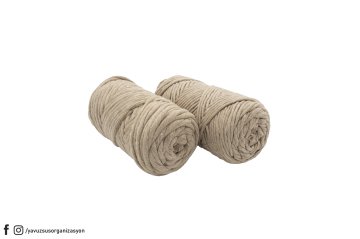 3mm 250gr Makrome İp SUTLU KAHVE