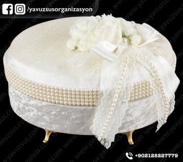 Oval incili tespih&sabun kutusu