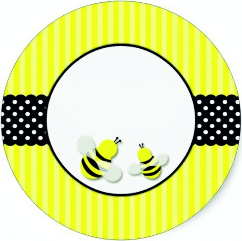 Bebek Yuvarlak etiket 1 Sayfa (54Adet)
